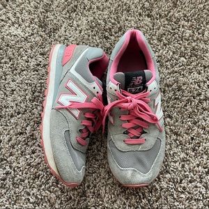 New Balance 574 Grey/Pink Shoes
